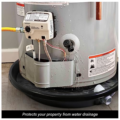 Everflow PWHP28 Plastic Water Heater Drain Pan with 1 in. - Image 3