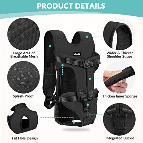 Lukovee Dog Backpack Carrier, Adjustable Front Carrier - Image 4