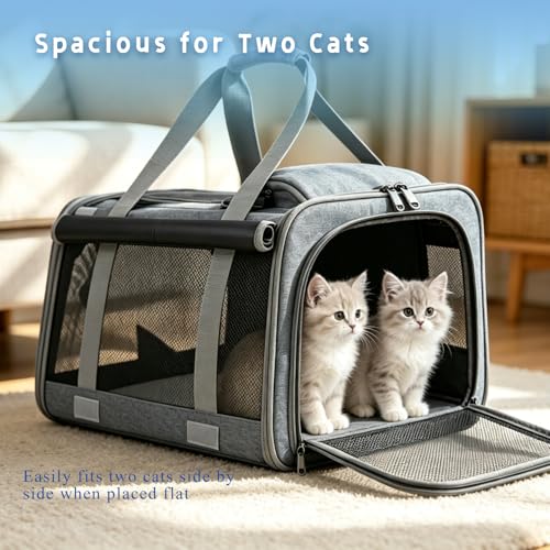 Pet Carrier for Medium-Small Cats, Collapsible Cat Carrier - Image 5