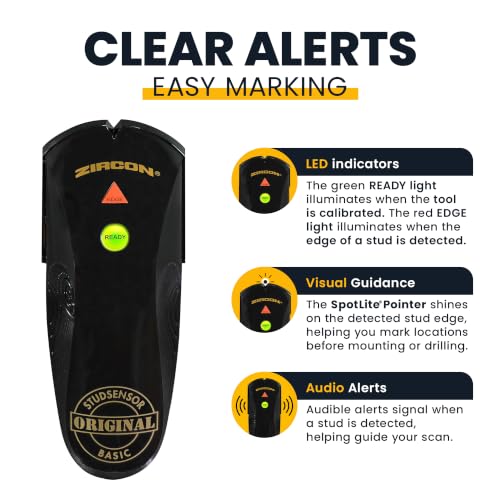 Zircon® StudSensor™ Basic Stud Finder for Wood and Metal Studs - Image 4