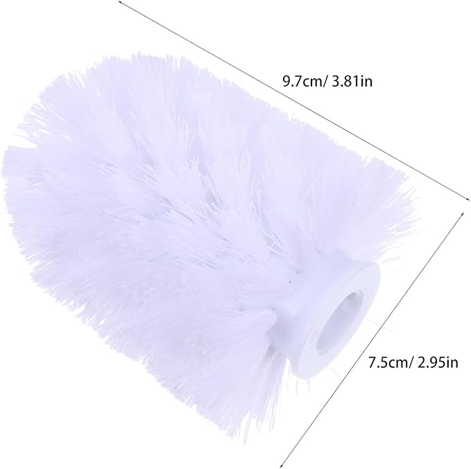 10pcs Toilet Brush Heads Replacement with Stiff Bristles Heavy Duty Plastic Toilet Bowl Cleaning Refills Compatible with Handles for Efficient Bathroom Deep Cleaning