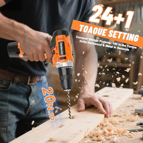 12V Cordless Electric Drill Driver Set, Powerful - Image 4