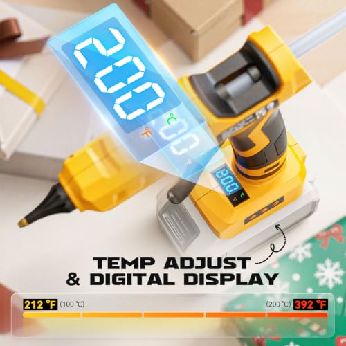 Cordless Hot Glue Gun Digital 100-200°C Temperature Adjustable - Image 3