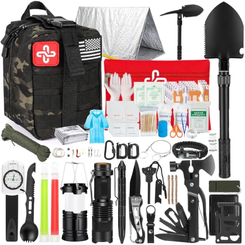 Survival Kit, 250Pcs Survival Gear First Aid Kit with Molle - Image 2