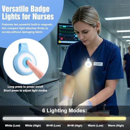 2 Pack Rechargeable Nurse Light Clip On for Night Shift - Image 3