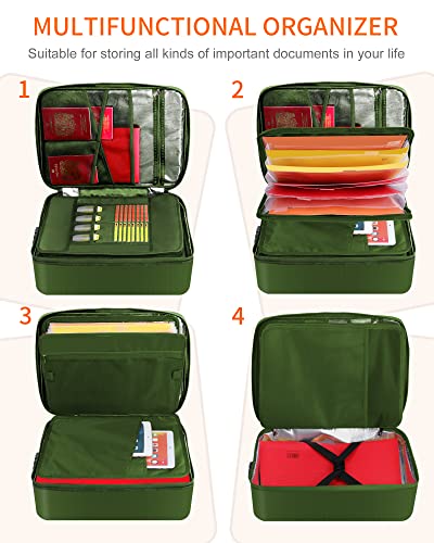 Fireproof Document Box with Lock 5200℉ Water Resistant - Image 3