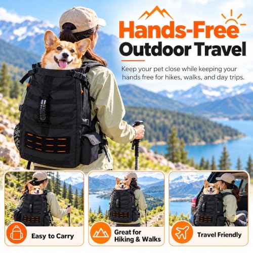 Dog Backpack Carrier for Medium Dogs,Hands-Free Pet | Pet Essentials - Image 3