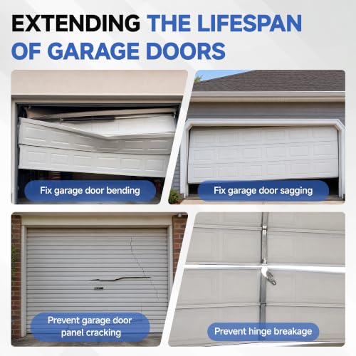 2 Set 9FT Garage Door Strut, Heavy Duty Galvanized Steel - Image 6