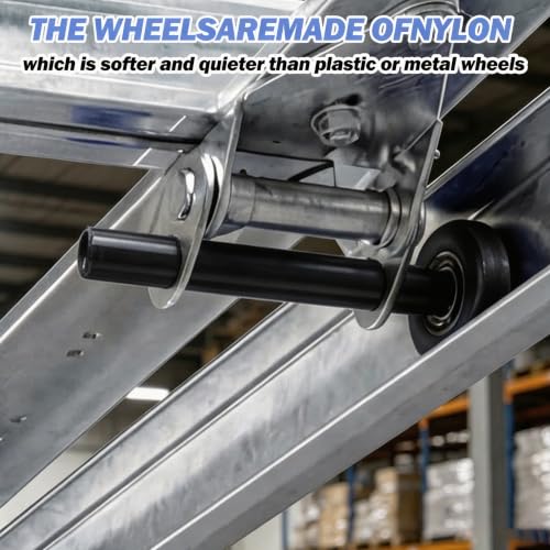 10-Pack 4" Stem Quiet Garage Door Rollers,Sealed 6200ZZ Nylon - Image 6