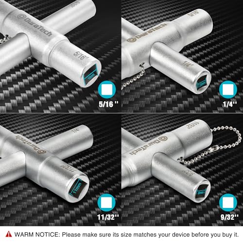 DURATECH 3-in-1 Plumber wrench & 4 Way Sillcock Key, 2-Pack - Image 6