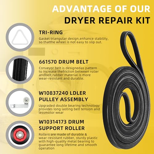 4392067 Dryer Repair Kit Compatible for Kenmore,Maytag | Home Repair - Image 4