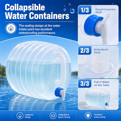 Collapsible Water Storage Bladder Tank Portable 2.64 gal - Image 4