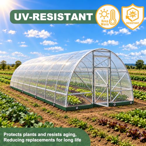 18 Mil Clear Tarps Heavy Duty Waterproof, 8x6FT Greenhouse Cover - Image 7