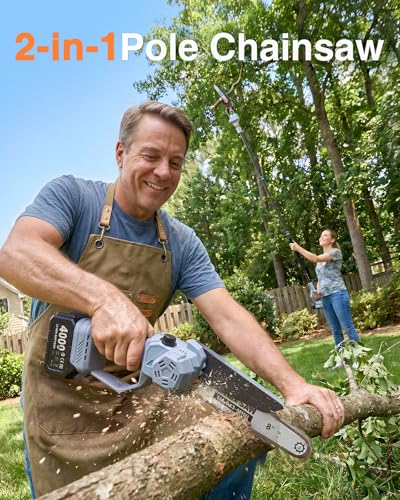 TaskStar 2-in-1 Pole Saw for Tree Trimming, 8-Inch - Image 3