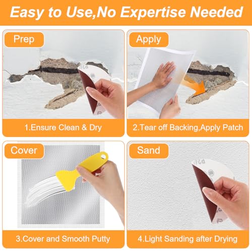 Drywall Repair Kit 13" Drywall Patch Kit Large Hole 8Pcs | Home Repair - Image 7