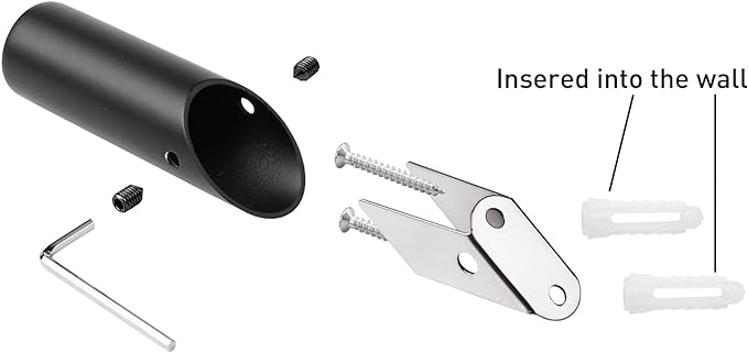 NINETREX Black Wall Hooks Matte Black Towel Hook Modern Robe Hooks SUS 304 Stainless Steel Heavy Duty Hook for Bathroom Entryway Bedroom Coat Key Mudroom Garage, Wall Mounted 6 Pack