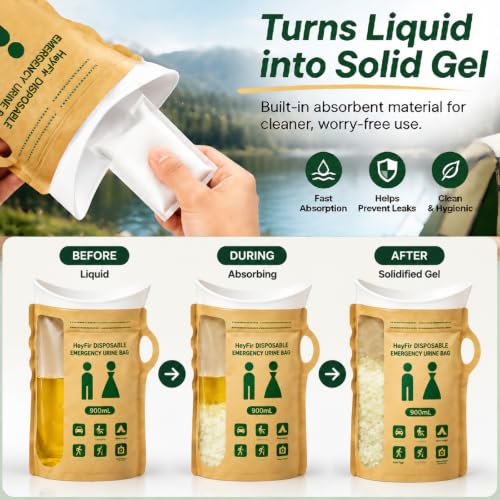 Disposable Urine Bags Emergency Pee Bag Portable Urinal - Image 6
