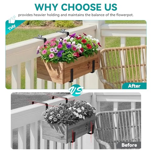 Adjustable Planter Box Brackets,Enhanced Bottom Support - Image 6