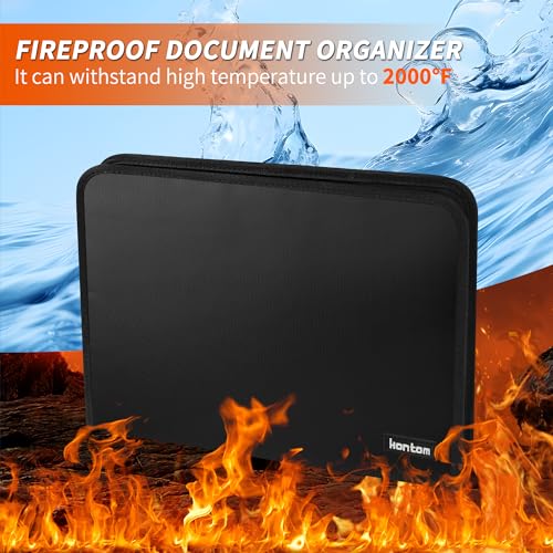 Accordion File Organizer with 13 Pockets Fireproof - Image 4