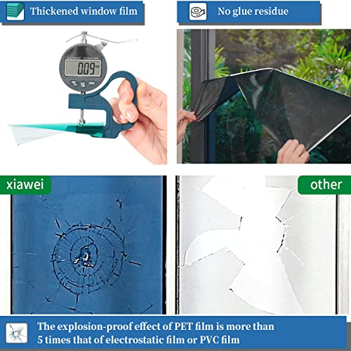 One Way Privacy Window Film Heat & UV Blocking, 17.5In×6.5Ft - Image 6