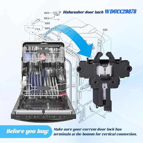 Upgraded WD01X29878 Dishwasher Door Latch Replacement – - Image 5