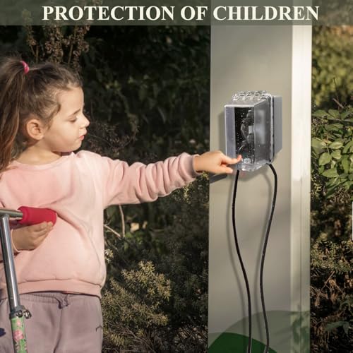 Universal Standard Electrical Outlet Cover with Lock,Fits Most - Image 3