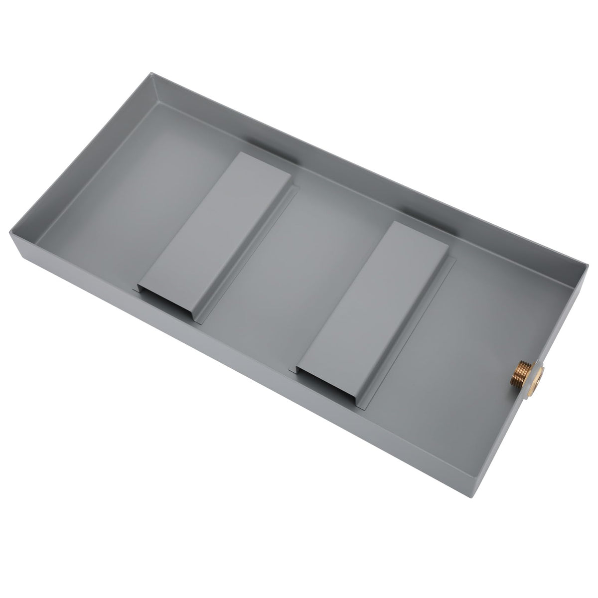 Steam Generator Drain Pan, 21x10x2 Inch Galvanized Steel - Image 1