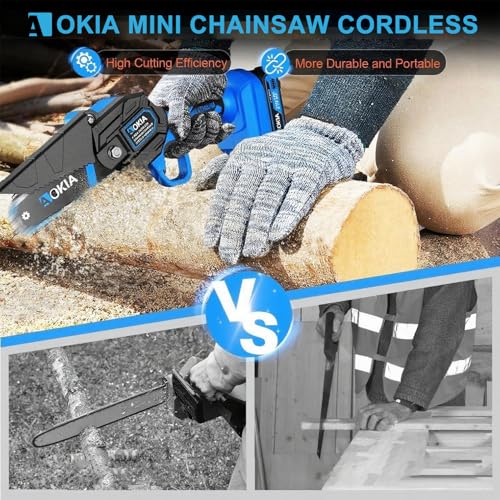 Mini Chainsaw, 20V Cordless 4 Inch - Image 8