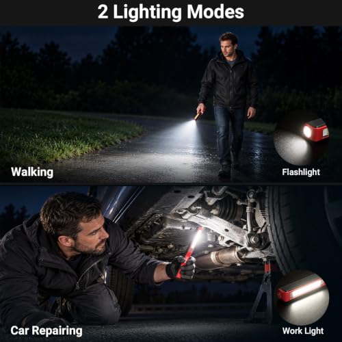 Linkax LED Mini Flashlight Rechargeable Work Light 2 Pcs - Image 5