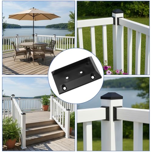 20pcs Deck Railing Brackets Connectors for 2x4 Railing Connectors - Image 5