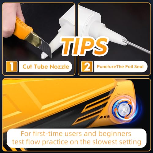 Electric Caulk Gun - Max 4000N Force, Variable Speed | Home Repair - Image 5