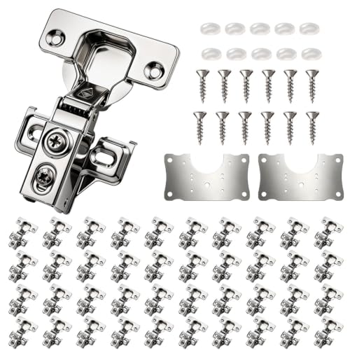 Cabinet Hinges - 60 Pack Soft Close Cabinet Hinges | Home Repair - Image 2