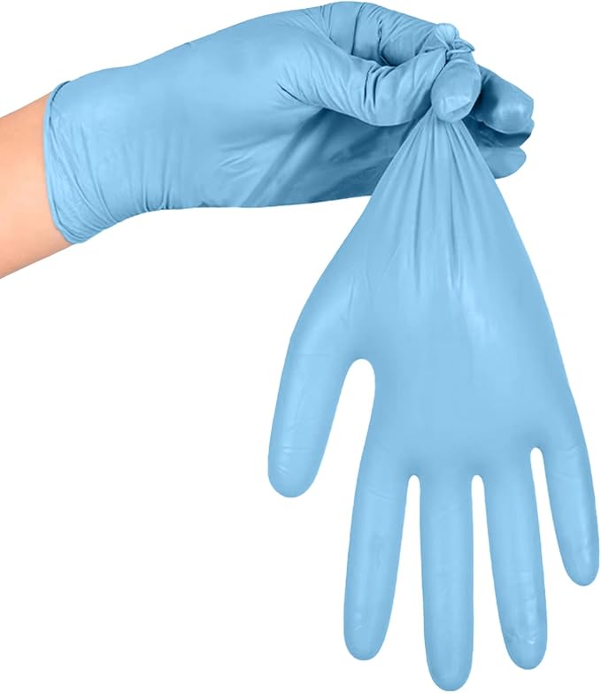 Nitrile Medical Exam Gloves: Powder-Free, Non-Sterile, 5 mil Disposable Glove, Blue