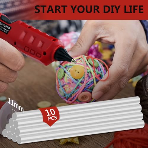 Cordless Hot Glue Gun for Milwaukee 18V Battery, 100W Wireless - Image 6
