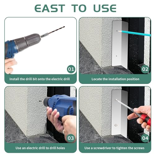 Bompro 4 Pcs Garage Door Seal Mouse Guard, Heavy Duty | Home Repair - Image 4