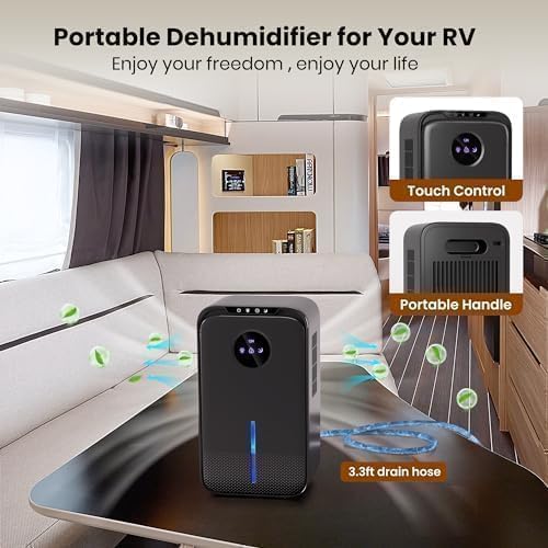 Dehumidifiers(88OZ) for Home Small Dehumidifier With Drain Hose Timer (8-12-24H) Quiet Portable Auto Shut Off for Bedroom Bathroom Basement Kitchen RV Closet(1000Sq.ft)