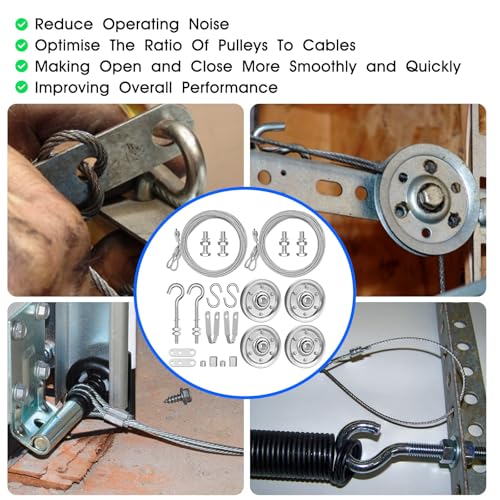 Garage Door Cable Replacement Kit for Overhead Sectional - Image 6