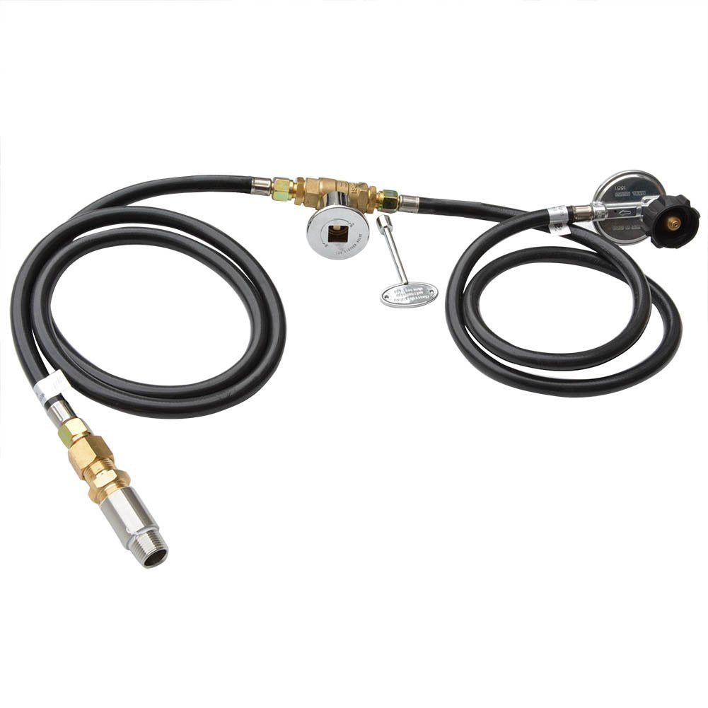 Stanbroil Fire Pit Installation Hose with Shut-Off Valve - Image 1