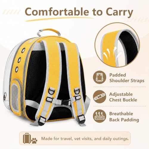 Cat Backpack Carrier Back Expandable Bubble Pet Carrier - Image 7