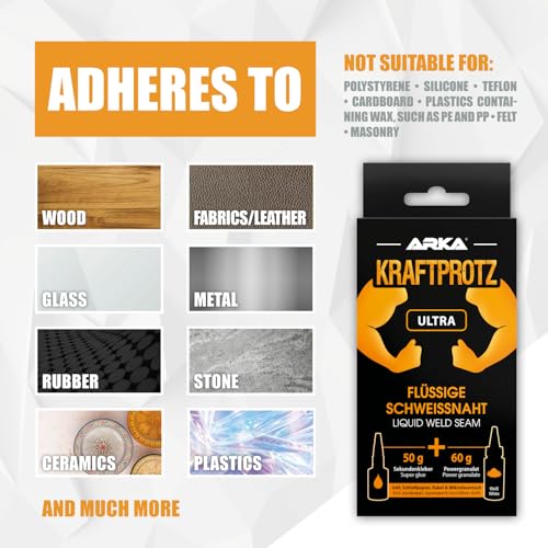 Plastic Repair Kit 3.9 oz - Super Glue with White Filler | Home Repair - Image 4