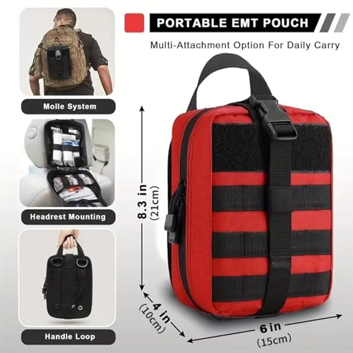 IFAK Trauma Kit with Emergency Compression Strap, 6-Inch Bandage - Image 4