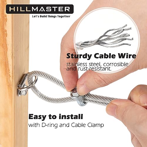 HILLMASTER Durable Anti-Sag Gate Kits for Wooden Fence | Home Repair - Image 4