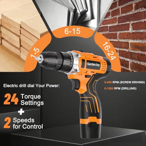 12V Cordless Electric Drill Driver Set, Powerful - Image 7