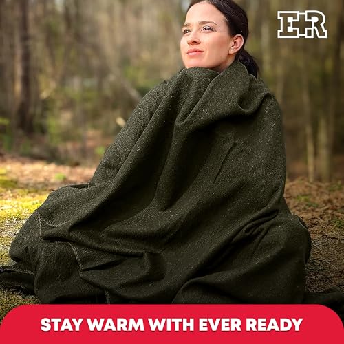 Ever Ready First Aid Military Wool Blanket - 95% Wool, Washable - Image 7