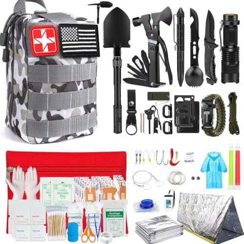 Survival Kit, 251 Pcs Survival Gear Emergency Supplies First Aid - Image 2