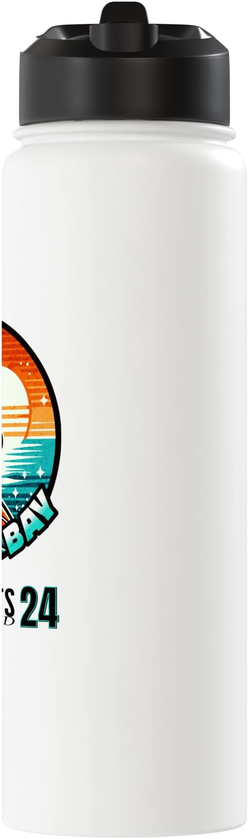 Whitley Bay Surfer Wipeouts Included 2024 Cartoon Style Stainless Steel Insulated Water Bottle