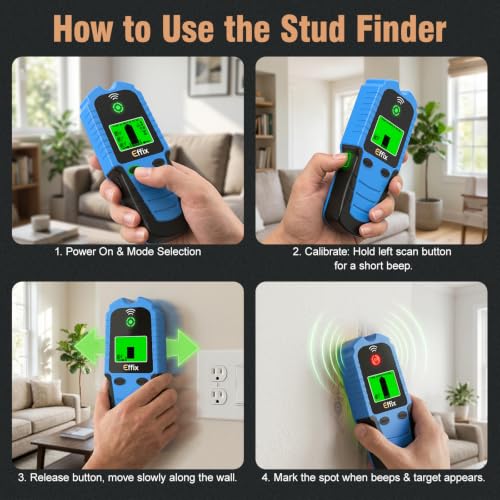 Effix Stud Finder Wall Scanner - 5 in 1 Electronic Stud | Home Repair - Image 6