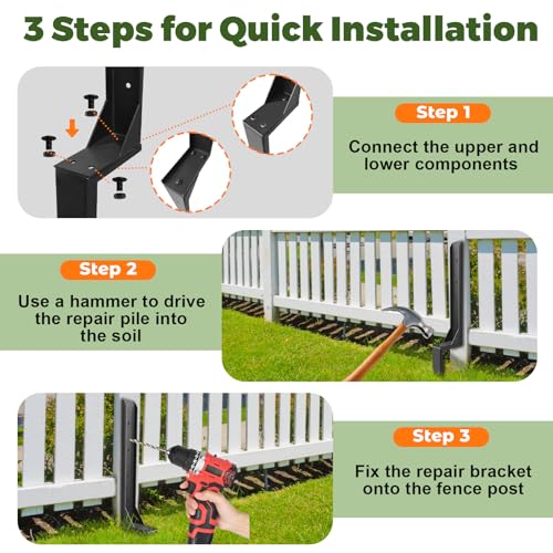Fence Post Repair Kit, Thickened Heavy Duty Fence Post | Home Repair - Image 5