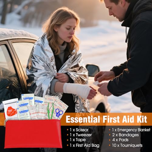 Emergency Car Kit,Roadside Emergency Tool Kit for Vehicle - Image 8