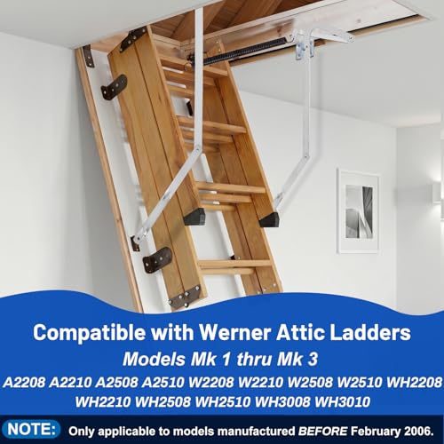 Heavy Duty 55-1 Attic Ladder Spreader Hinge Arms with Springs - Image 4